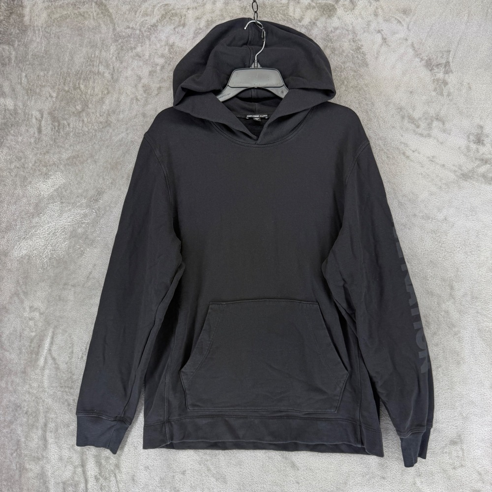 James Perse Hoodie Mens 2 Live Nation Venue Graphic Black EUC